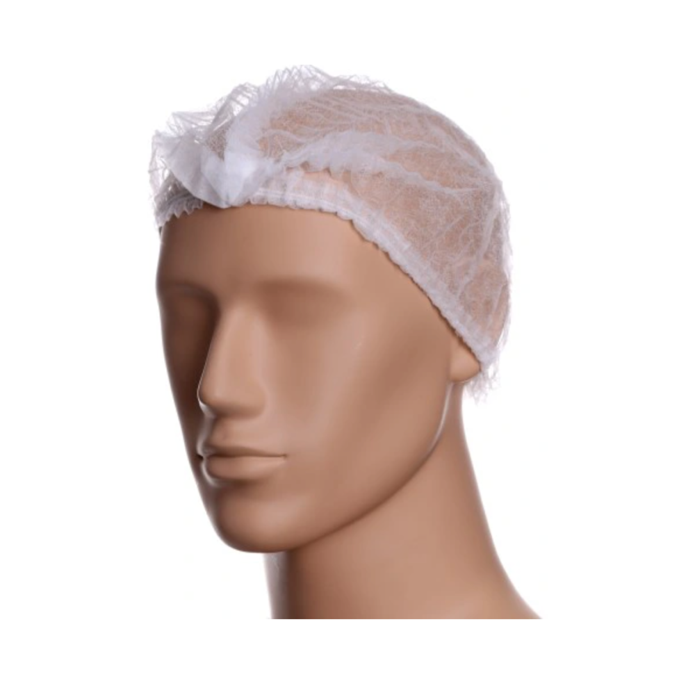 Bonnet jetable en PP non tissé gaufré - lot de 100 (PA180005)