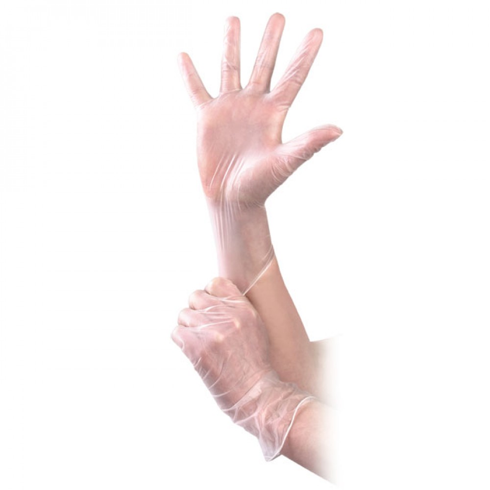 Gants jetables en vinyle, 100 pièces, sans talc, taille S (glovesS)