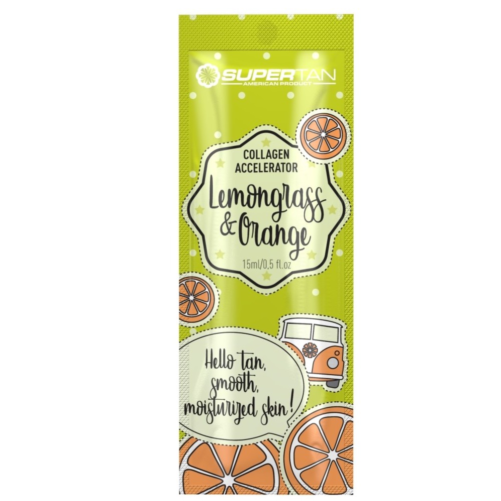 SUPERTAN Citronnelle & Orange - Crème pour solarium sans bronzants, 15 ml (EST50708)