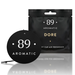 AROMATIC 89 - Désodorisant d'air en papier suspendu, doré