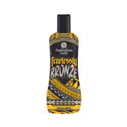 Australian Gold Fearlessly BRONZE — Crème pour solarium pour un bronzage intense avec DHA et bronzers DermaDark, 250 ml