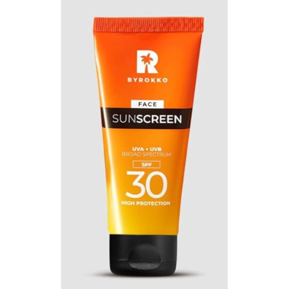 BYROKKO Crème solaire visage SPF 30, 50 ml (BY-SOL-25)