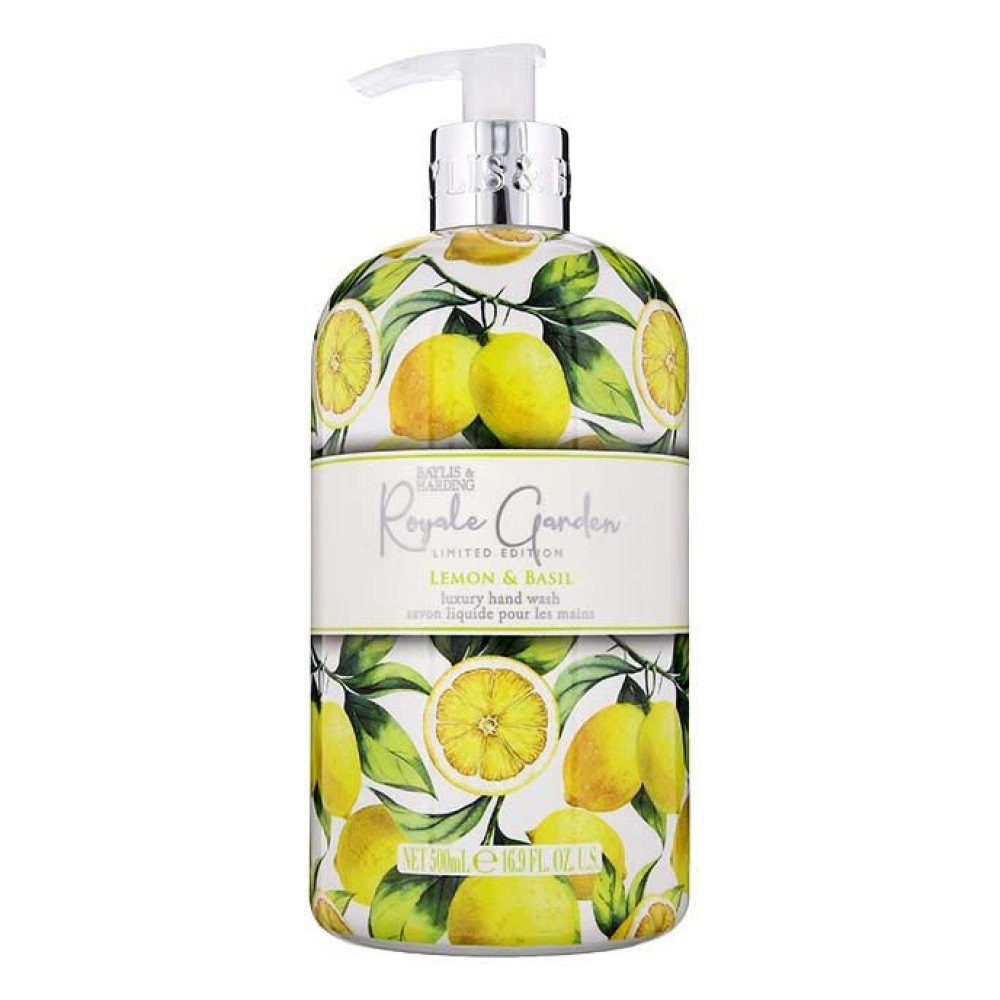 Baylis&Harding Royale Garden Citron & Basilic - savon liquide, 500 ml (RGHWLB)
