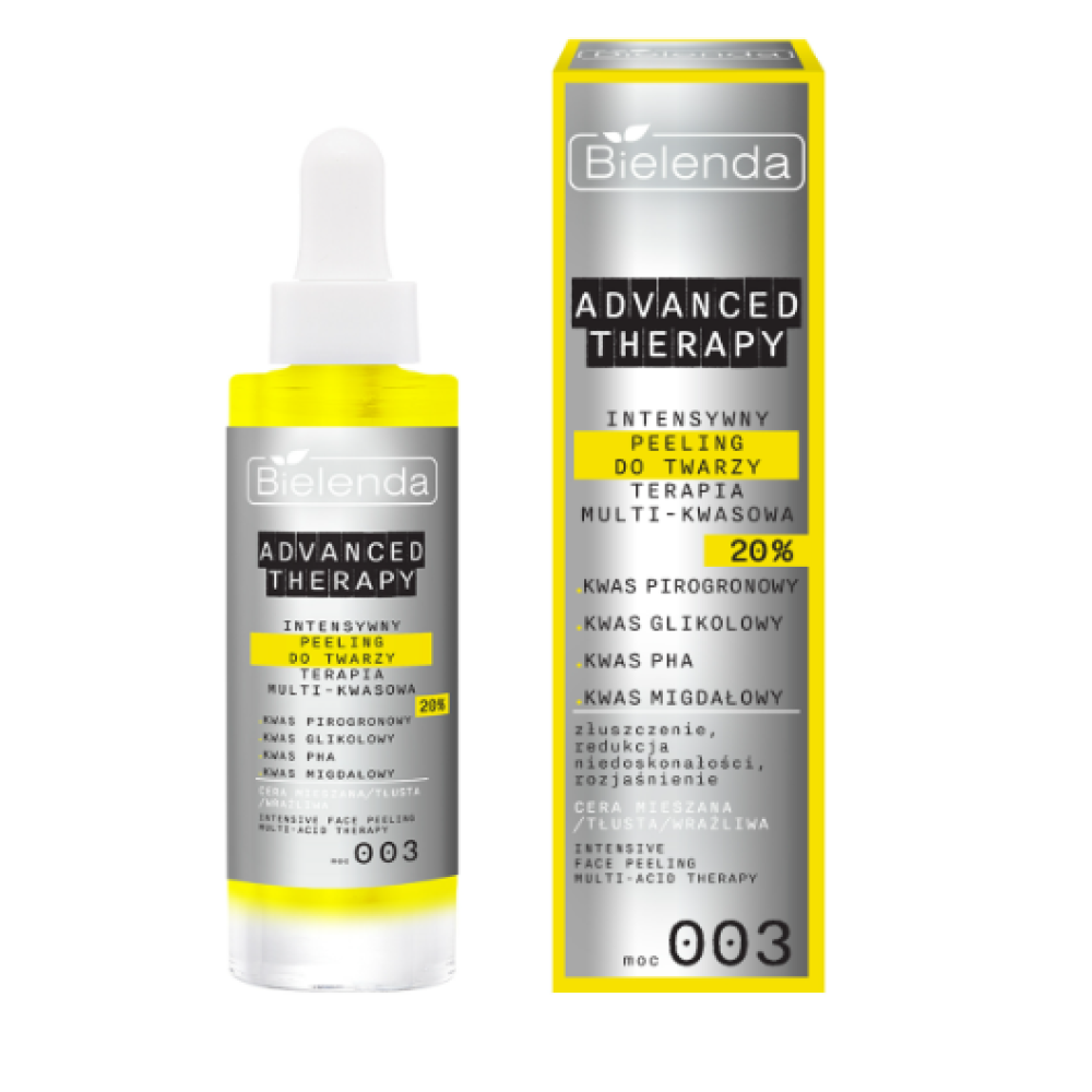 Bielenda Advanced Therapy Intensive Face Peeling Multi-Acid Therapy 003 - Peeling visage intensif 003, thérapie multi-acides 20 %, 30 ml (196910)