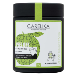 CARELIKA Shaker Peel Off Mask Apple Stem Cells — Masque anti-âge aux cellules souches de pomme, 20 g