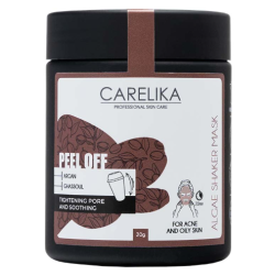CARELIKA Masque Shaker Peel-Off Argan-Ghassoul — Masque d'argile, 20 g