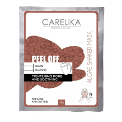 CARELIKA Shaker Peel-Off Mask Argan-Ghassoul — Masque peel-off à l'argan et au ghassoul, 20 g