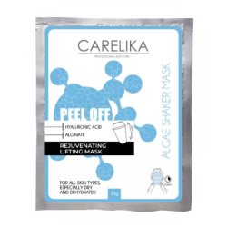 CARELIKA Shaker Peel Off Mask Hyaluronic Acid — Masque pelable liftant régénérant à l'acide hyaluronique, 20 g