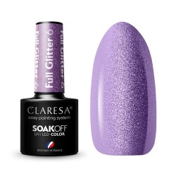CLARESA Full Glitter 6 - Vernis gel pailleté, 5 ml