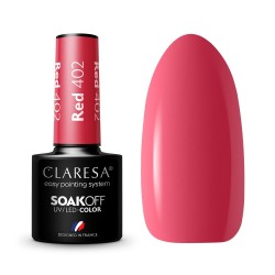 CLARESA RED 402 - Vernis gel pour ongles, 5 ml