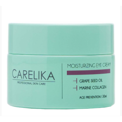 CARELIKA Crème hydratante pour le contour des yeux – au collagène marin et extraits végétaux, 30 ml