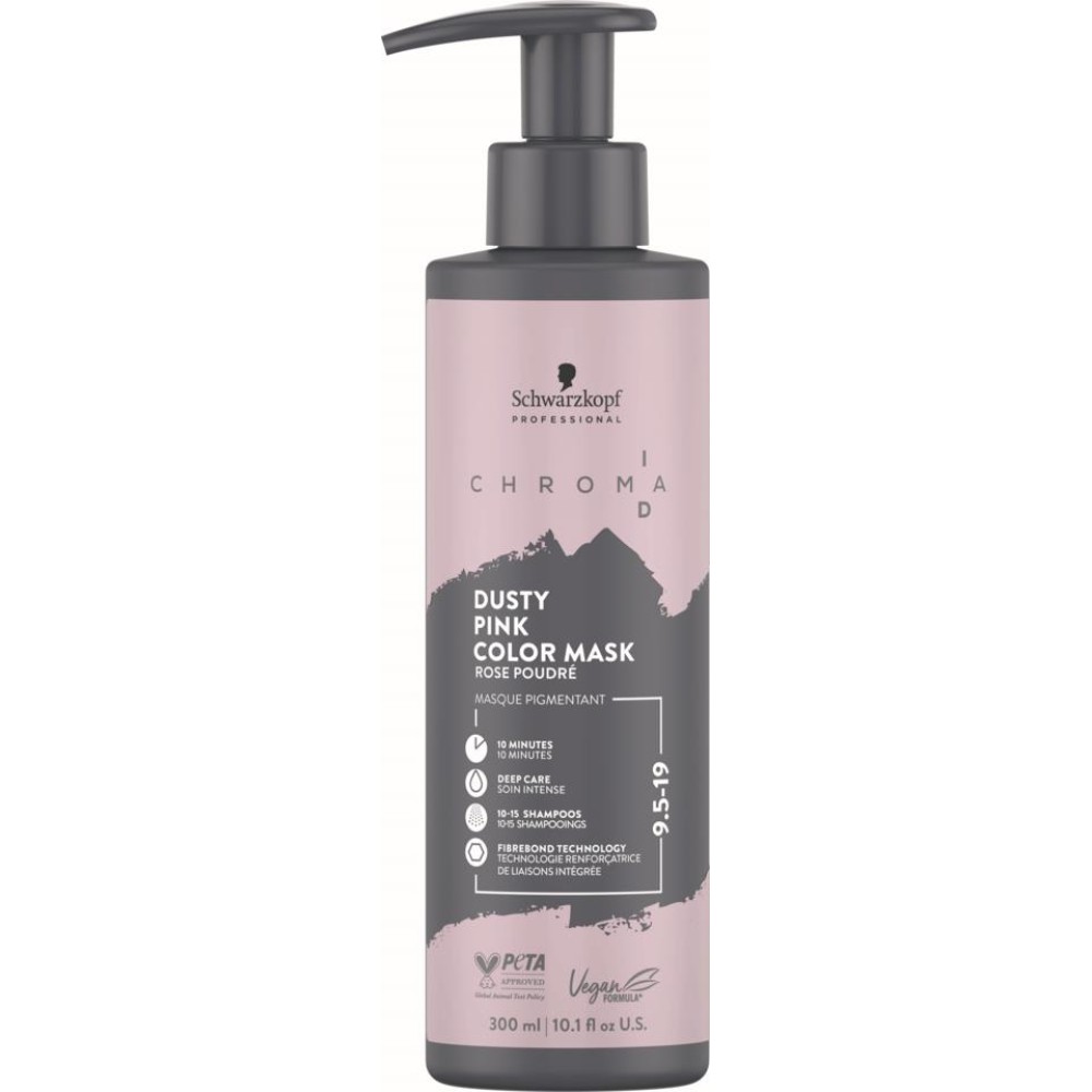 Schwarzkopf Professional CHROMA ID Bonding Mask - Masque colorant n°9.5-19 Dusty Pink, 300 ml