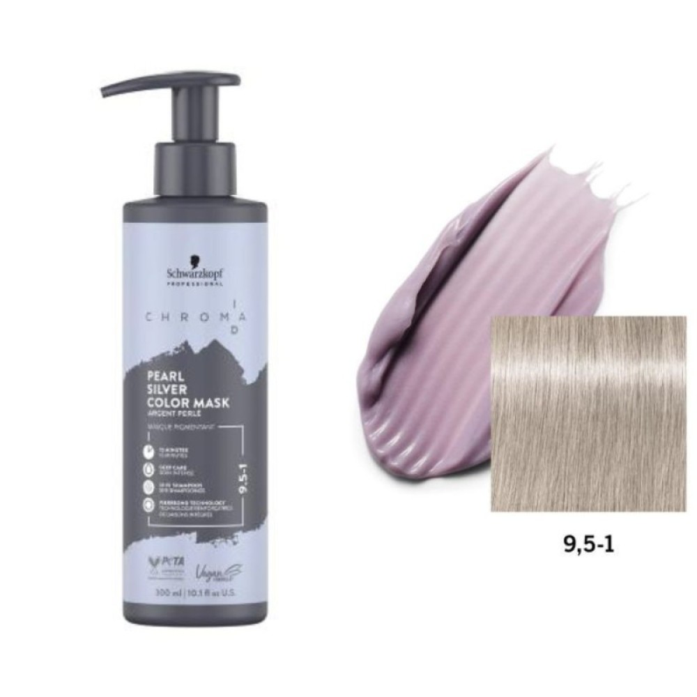 Schwarzkopf Professional CHROMA ID Bonding Mask – Masque tonifiant n°9.5-1 PEARL SILVER, 300 ml (NHK4849)