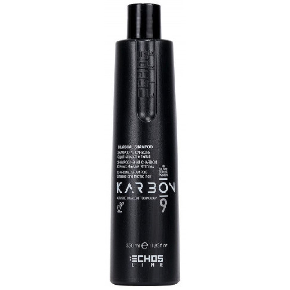 ECHOSLINE KARBON 9 — Shampoing au charbon, 350 ml