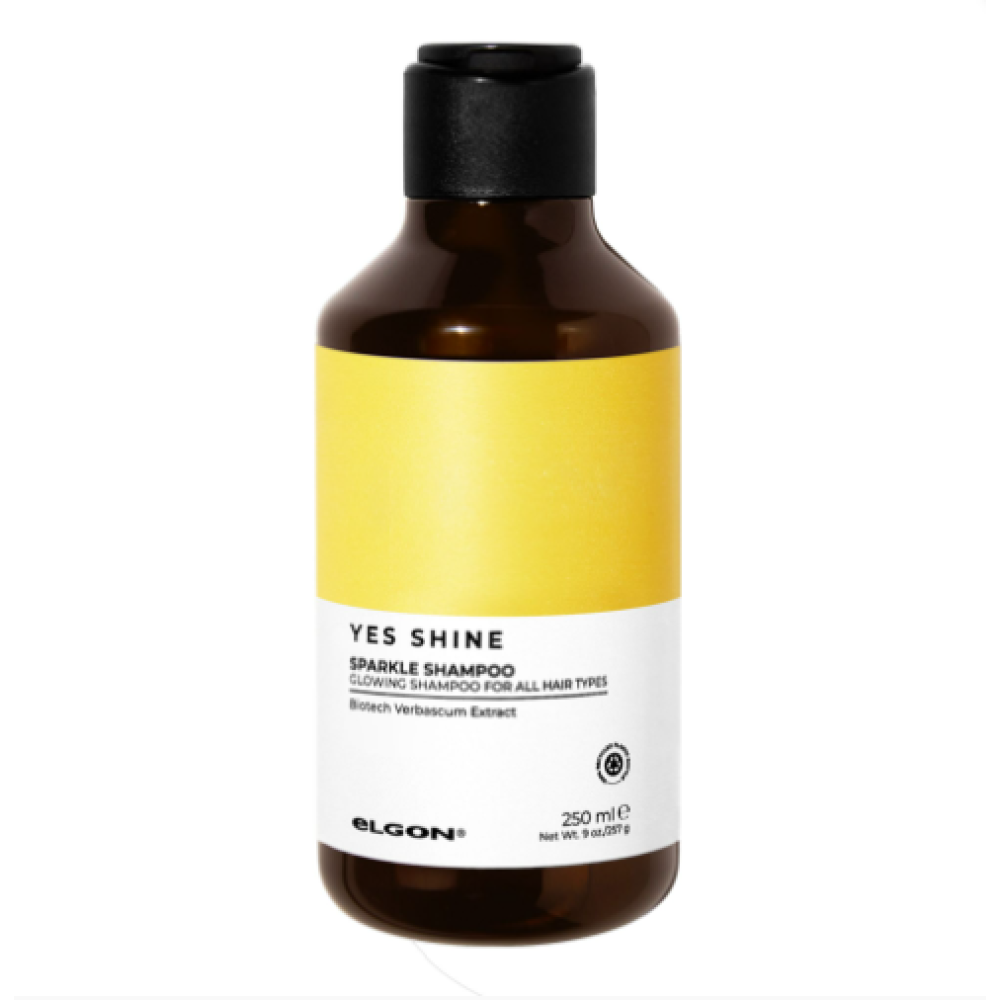 ELGON Yes Shine Sparkle Shampoo - Shampooing pour cheveux brillants, 250 ml (yes-sh-sh)