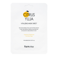 FarmStay Citrus Yuja Vitalizing Mask - Masque en tissu rafraîchissant au extrait de yuzu