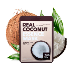 FarmStay Real Coconut Essence Mask – Masque visage en tissu hydratant anti-âge