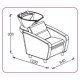 Bac de shampooing 556 noir (PA210001)