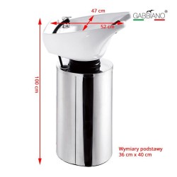 GABBIANO Q-2460 lave‑tête professionnel pour salon de coiffure