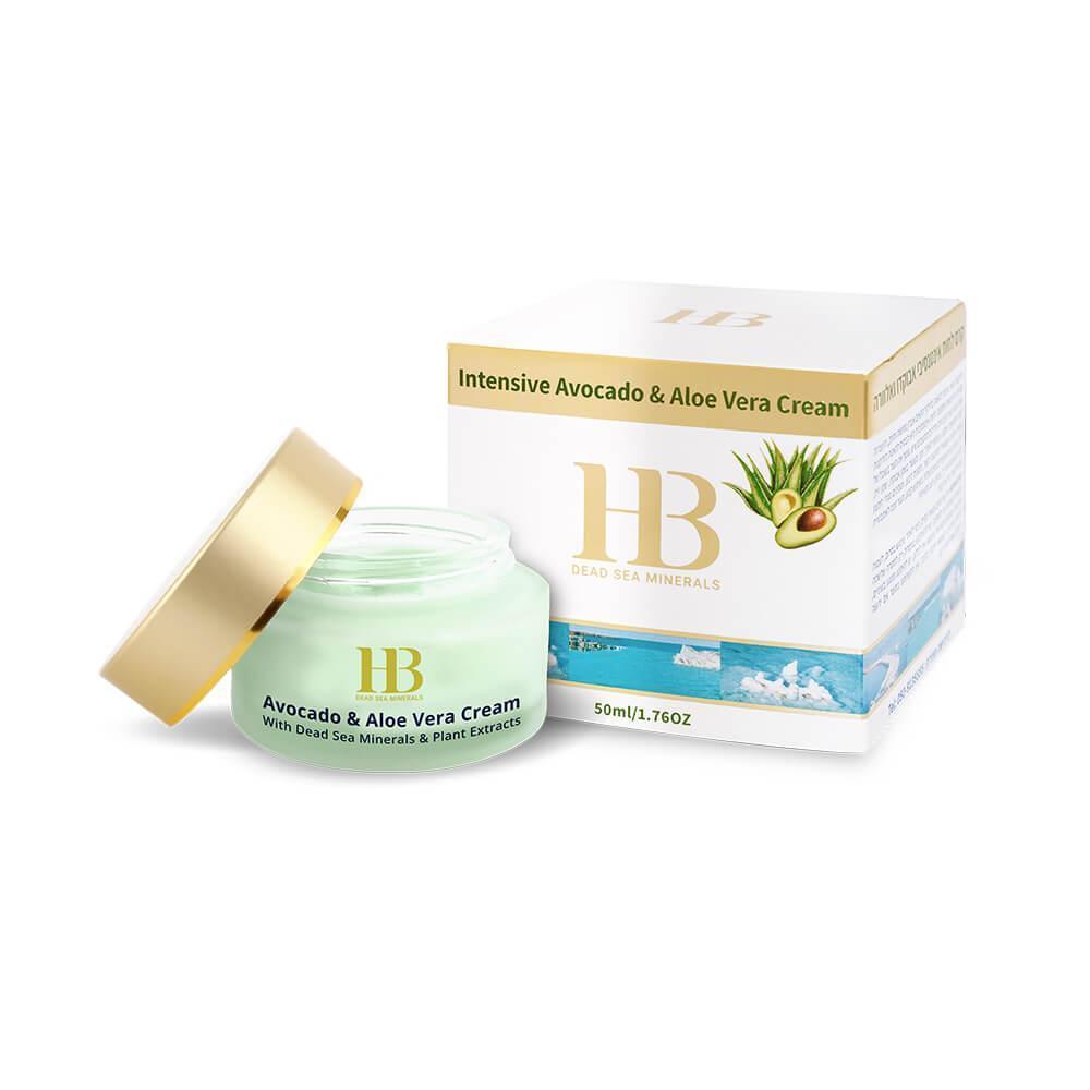 H&B Intensive Avocado & Aloe Vera Cream – Crème intensive pour le visage à l'avocat et à l'aloé vera (H&B00008)
