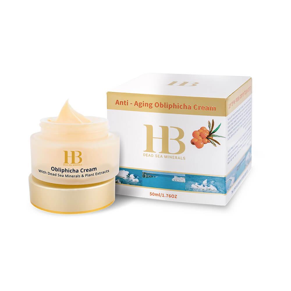 HEALTH&BEAUTY Crème Anti-Âge Obliphicha - Crème hydratante pour le visage à l'huile d'argousier (H&B00007)