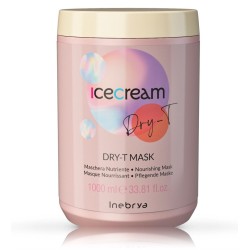 Inebrya Ice Cream Dry-T Mask — Masque nourrissant pour cheveux secs et abîmés, 1000 ml
