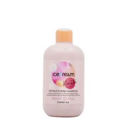 Inebrya Ice Cream Keratin Restructuring Shampoo - Shampoing restructurant à la kératine, 300 ml