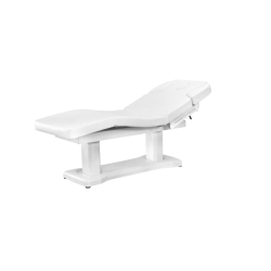 Table esthétique Azzurro 818A à 4 moteurs, blanche, chauffante