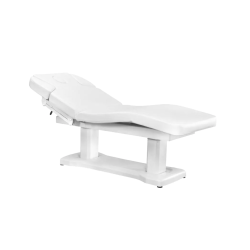 Table esthétique Azzurro 818A à 4 moteurs, blanche, chauffante
