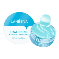 Lanbena Patchs Hydrogel Hydratants à l'Acide Hyaluronique pour les Yeux