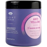 Lisap Milano Masque Light Scale Anti-jaune pour cheveux blonds, décolorés ou naturellement gris, 1000 ml