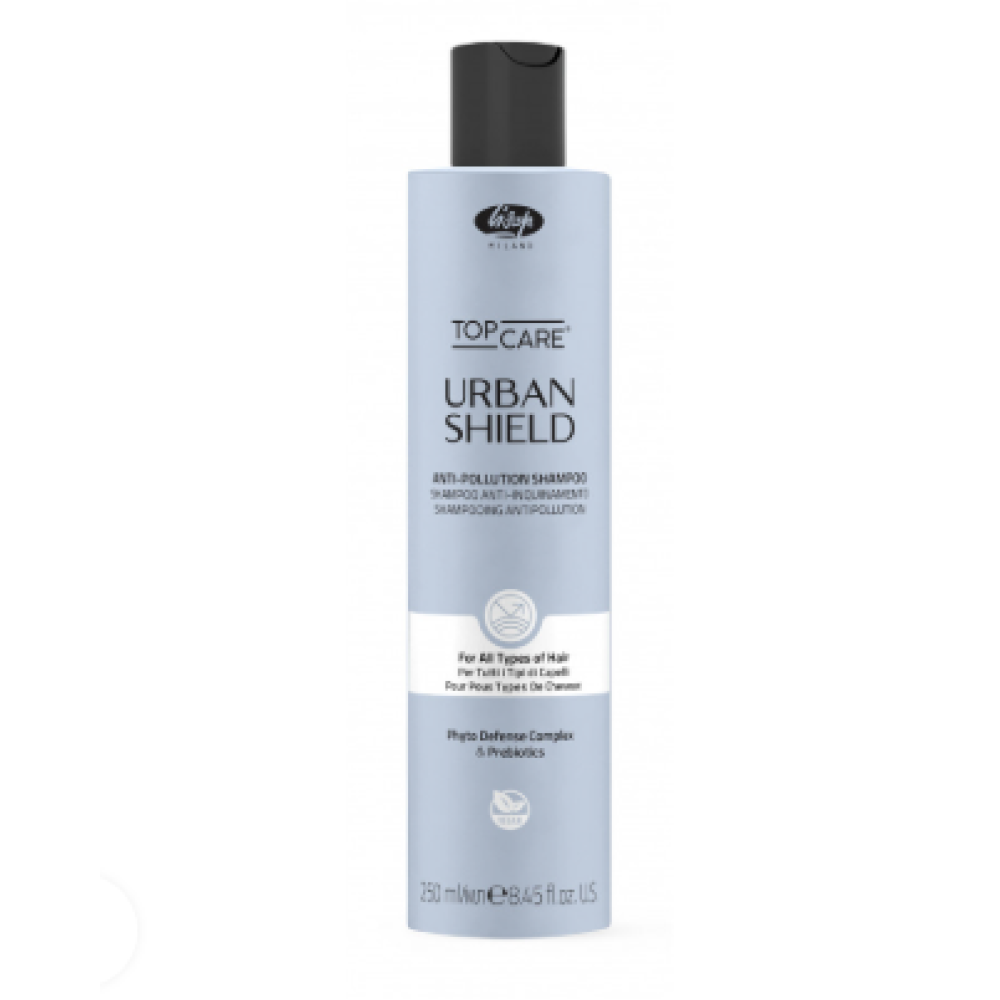 Lisap Milano Top Care URBAN Shield Shampoo - Shampooing protecteur pour cheveux, 250 ml (110165)