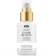 Lisap Milano Top Care ELIXIR Renew Oil – Huile hydratante pour cheveux traités chimiquement et abîmés, 50 ml