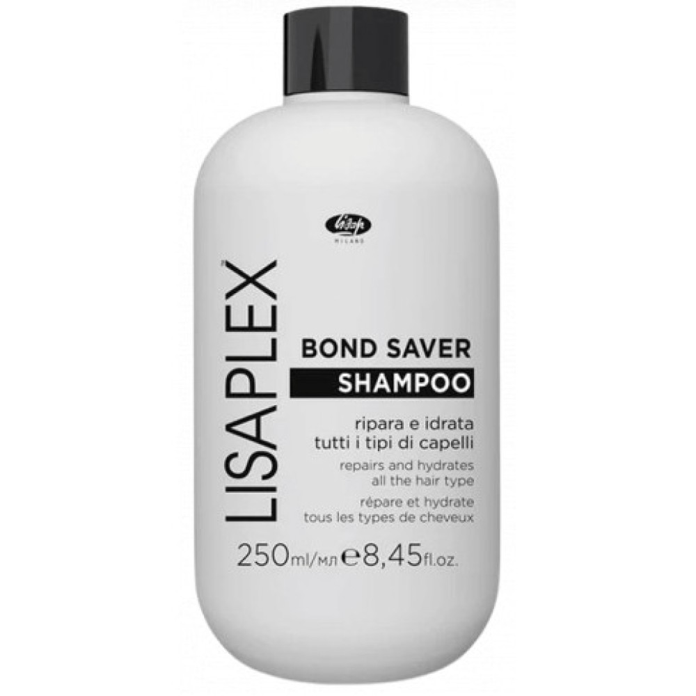 Lisap Lisaplex Bond Saver Shampoo - Shampooing réparateur et hydratant pour tous types de cheveux, 250 ml (101460)