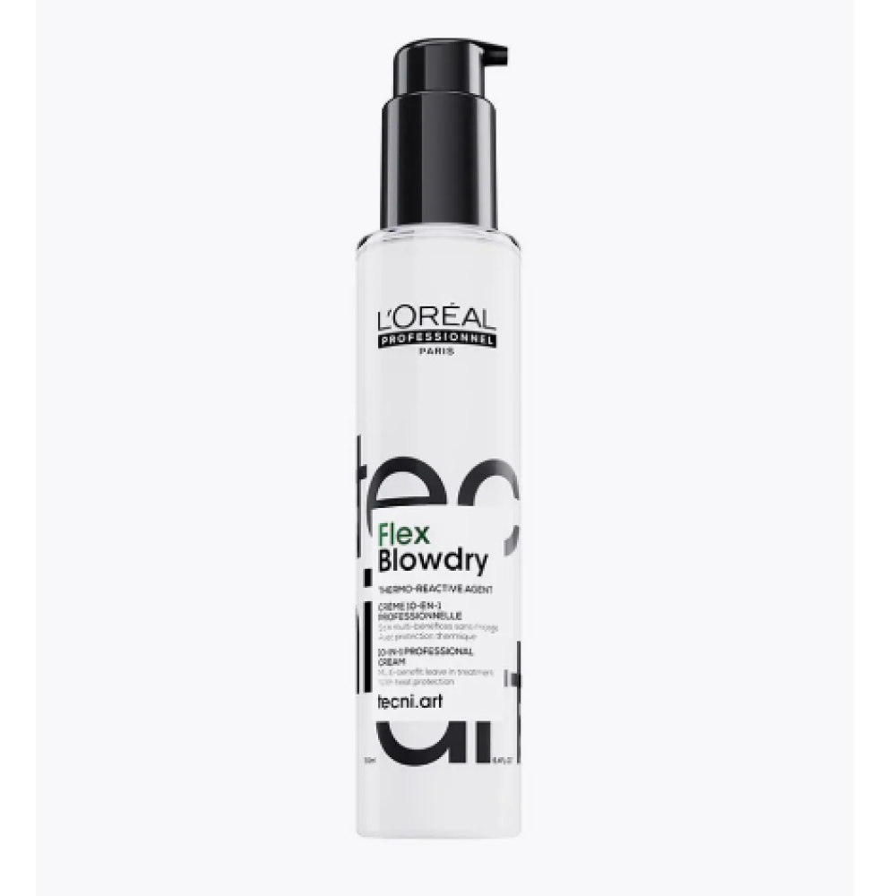 L'Oréal Professionnel Serie Expert Blow-dry Fluidifier - Crème lissante sans rinçage avec protection thermique, 150 ml (E3574200)