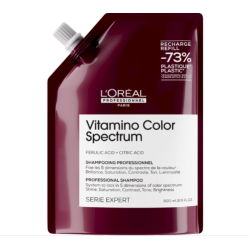 L'Oreal Professionnel Serie Expert Vitamino Color Spectrum Shampoo - Shampooing pour cheveux colorés, 500 ml, recharge