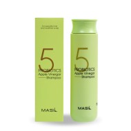 MASIL 5 Probiotics Apple Vinegar Shampoo - Shampoing doux sans sulfates au vinaigre de cidre de pomme, 300 ml