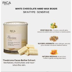 RICA White Chocolate Wax, cire chocolat blanc, 800 ml