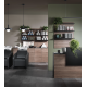 Comptoir d’accueil pour salon VISTA CONSOLLE BLACK&OAK (375.243)
