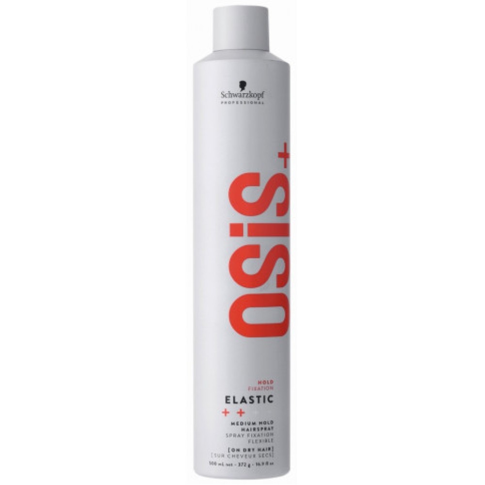 Schwarzkopf Professional OSIS+ Elastic – Laque fixation flexible, 500 ml (NHK0024)