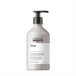 L'Oréal Professionnel Serie Expert Silver Shampoo – Shampooing neutralisant pour cheveux gris ou décolorés, 500 ml