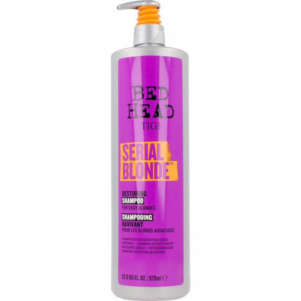 TIGI Bed Head Serial Blonde Restoring Shampoo – shampooing pour cheveux blonds, 970 ml (Serial-bl-sh)