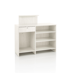 Comptoir d’accueil pour salon VISTA CONSOLLE WHITE