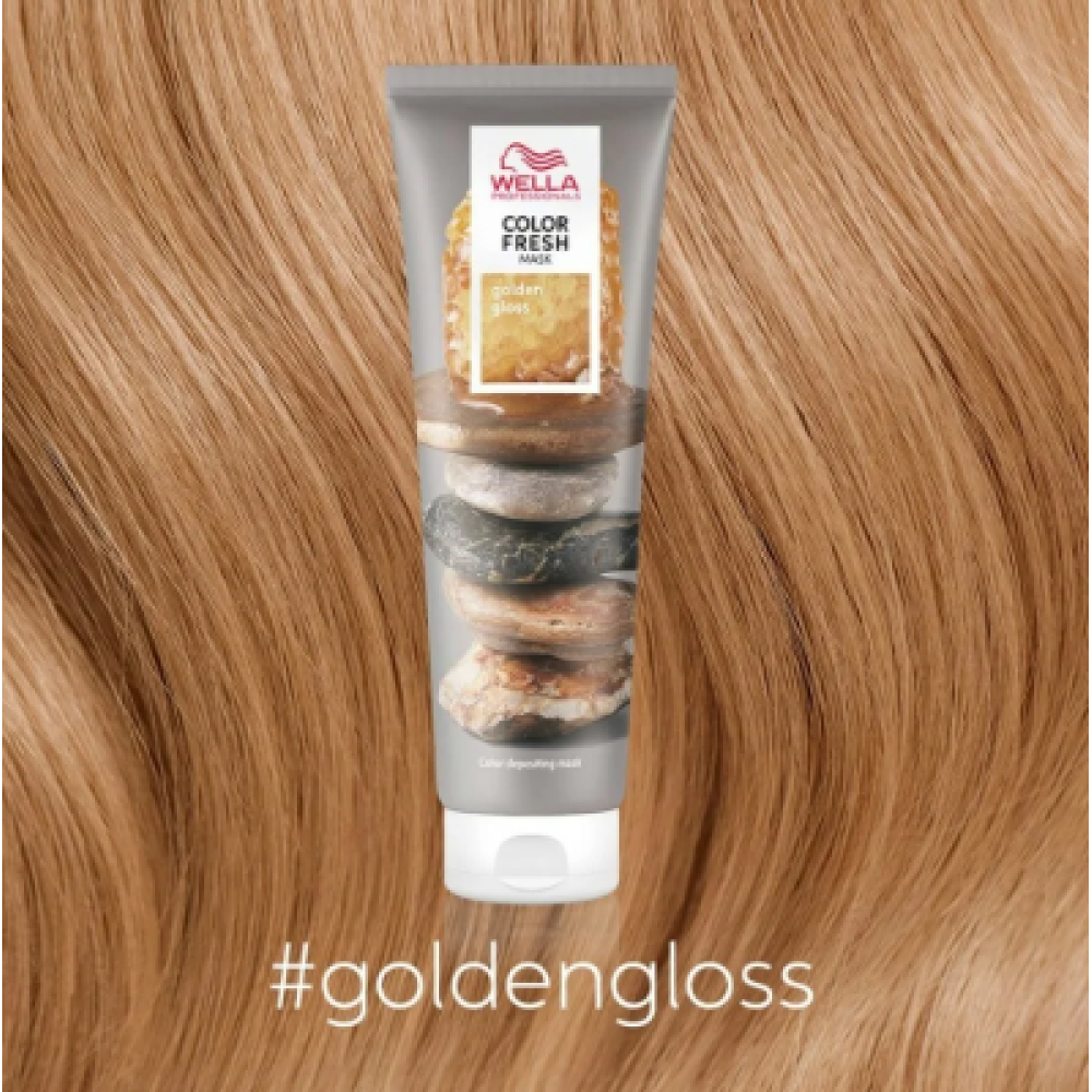 WELLA PROFESSIONAL COLOR FRESH MASK - Golden Gloss - Masque tonifiant pour cheveux, 150 ml (99350066244)