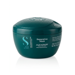 ALFAPARF Milano Semi Di Lino RECONSTRUCTION Mask - Masque reconstructeur pour cheveux abîmés et épais, 200 ml