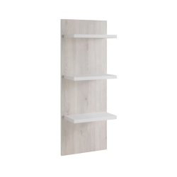 White Wall display with shelves - Une élégante vitrine murale