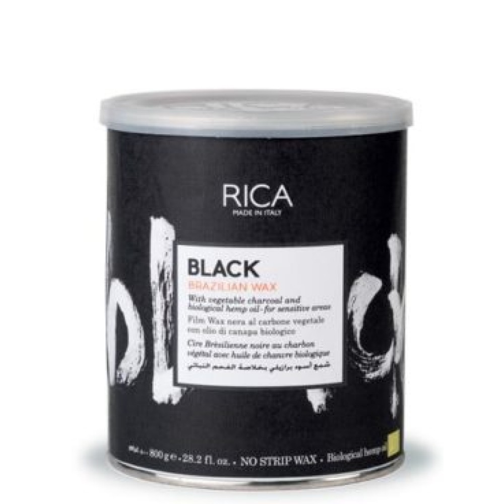 RICA BLACK Brazilian Wax - Cire dure brésilienne noire, 800 ml (CDAVBL8-A)