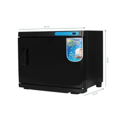 Chauffe-serviettes avec stérilisateur UV‑C, 23 L, noir