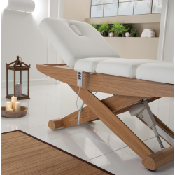 Une table de massage électrique professionnelle à trois moteurs avec fonction de chromothérapie COLONIAL WOOD SPA
