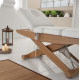 Une table de massage électrique professionnelle à trois moteurs avec fonction de chromothérapie COLONIAL WOOD SPA (376.001)